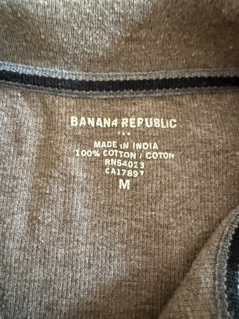 Banana Republic 100% Cotton Quarter-Zip Sweater | Men’s Medium | Elbow Patches - Picture 4 of 9
